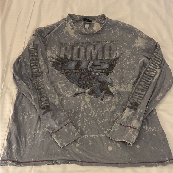 Harley-Davidson Distressed Graphic Tee Chimney Rock NC - Picture 1 of 8
